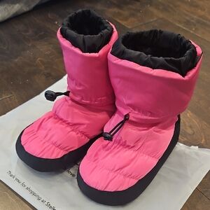 Pink and Black Dance Booties